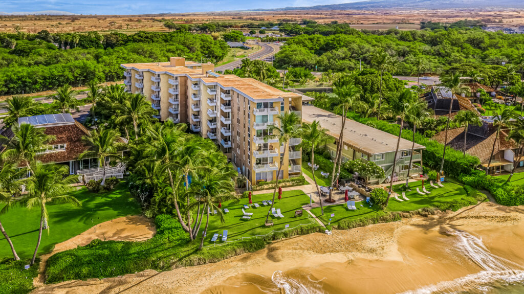 Nani Kai Hale, an oceanfront complex on Maui's Sugar Beach. Unit 402 is